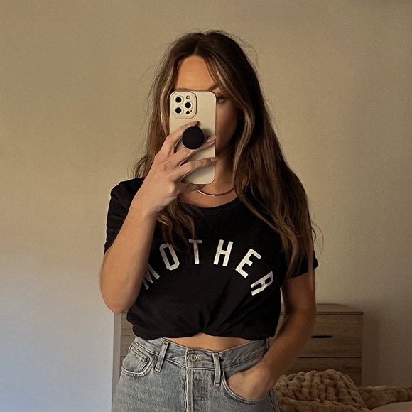 BRAND NEW WITH TAGS! Ford & Wyatt Women's MOTHER Tee - XS /S Black + White - Picture 2 of 5